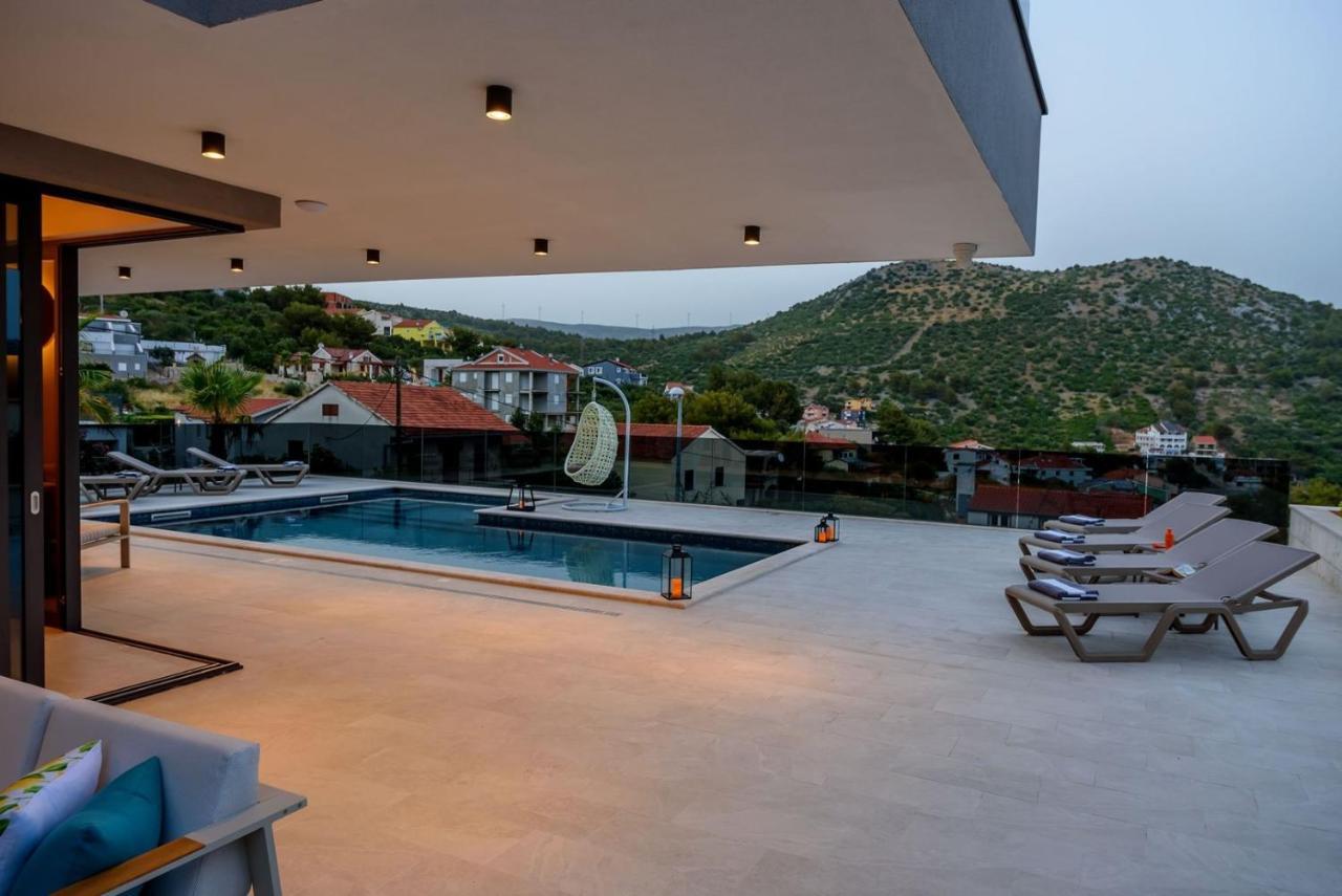 Luxury Villa Asteria Marina With Private Pool, Gym, And Sauna Near The Beach In Marina - Trogir Dış mekan fotoğraf